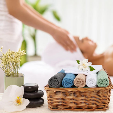 UNIMADE washcloths easy-care machine-washable towels for daily use.