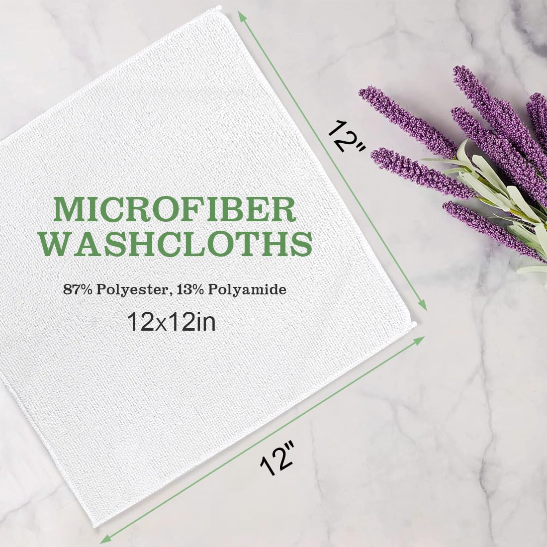 UNIMADE washcloths bulk pack highlighting value and absorbency after washing