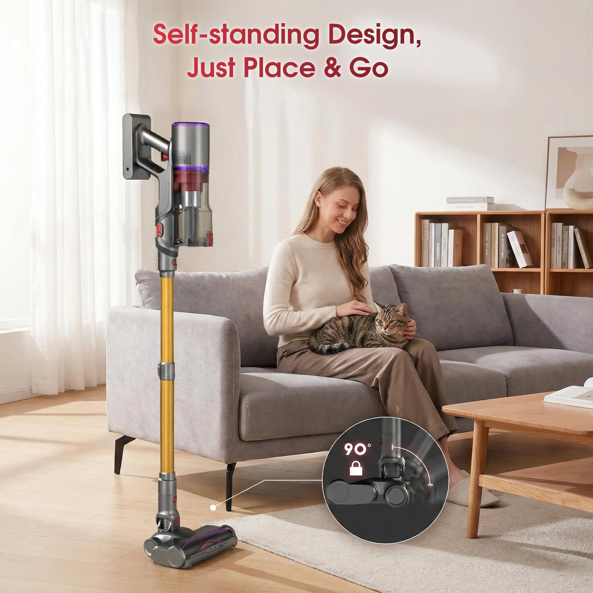 UNINELL HOME vacuum with 8 removable batteries for extended runtime