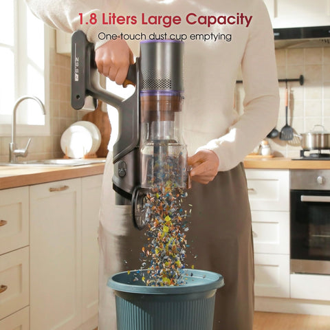 UNINELL HOME 1.8L dustbin with hygienic one-touch empty