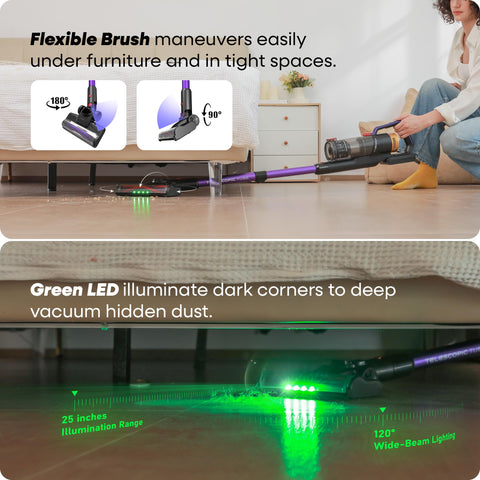 UNINELL HOME UV2 self-standing design keeps cleaning gear ready between tasks.