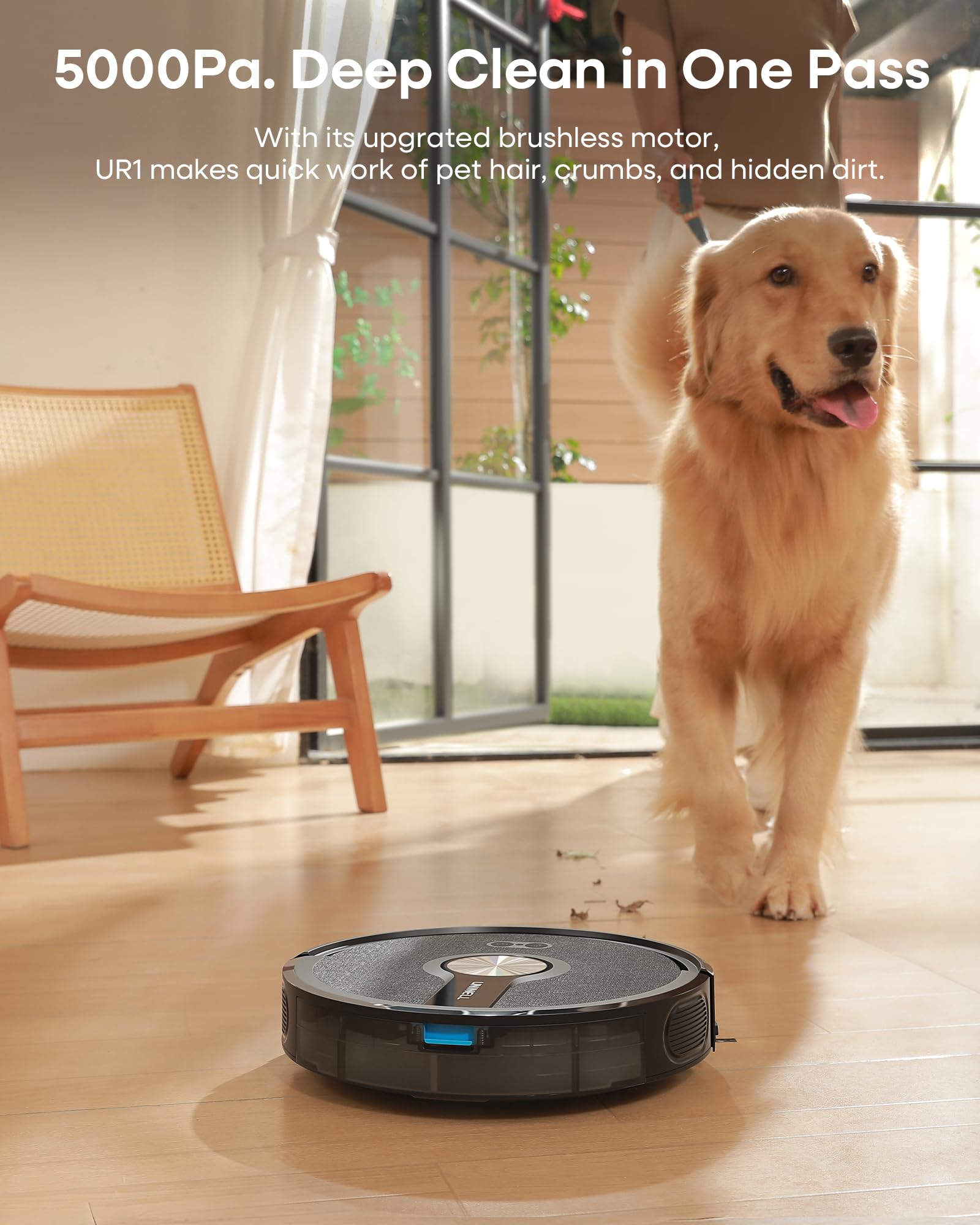 Uninell UR1 mop function for sweeping and mopping in one pass