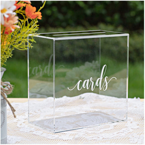 UNIQOOO card box dimensions 10x10x5.5 inches for sturdy display