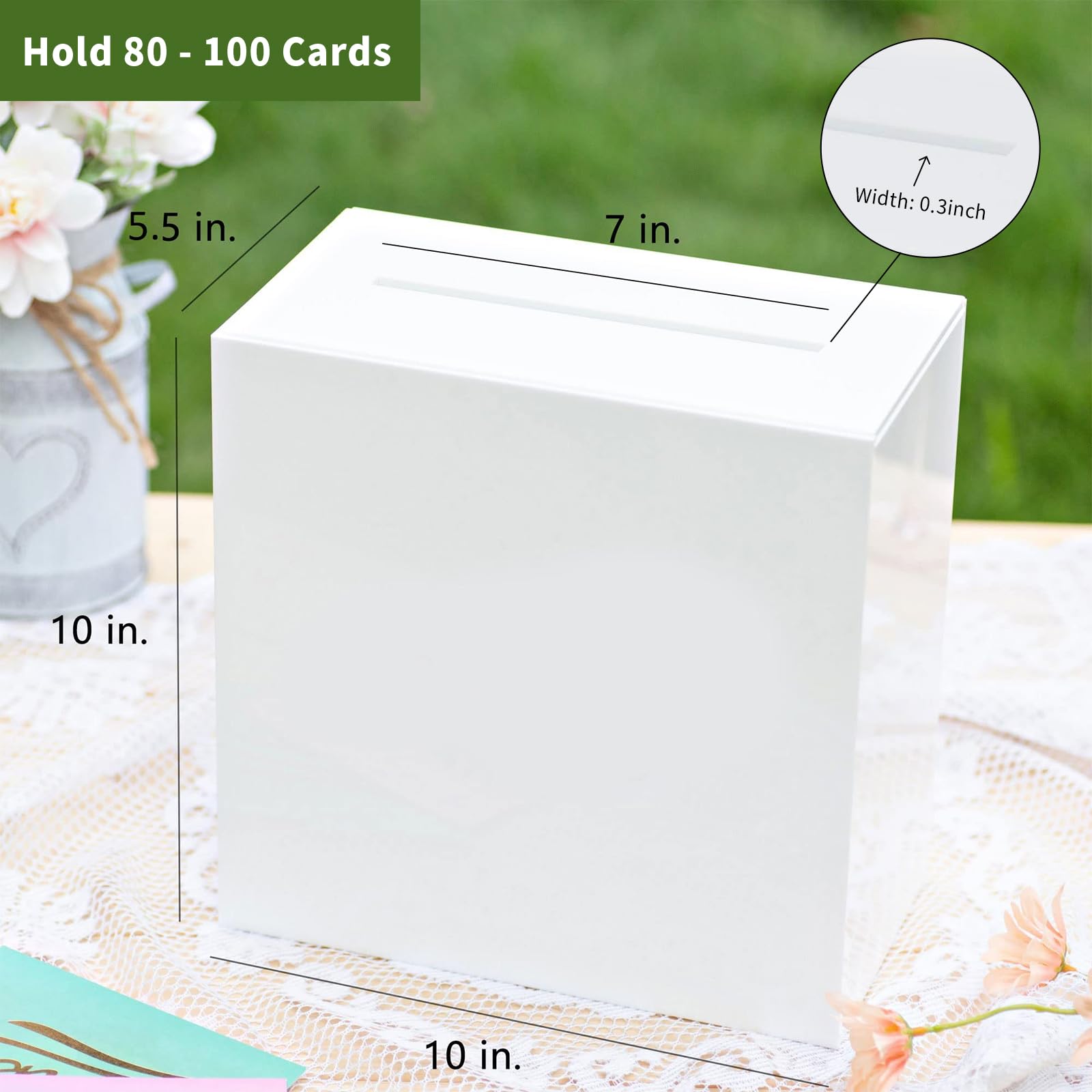 UNIQOOO slide-off top lid eases card insertion and quick access.