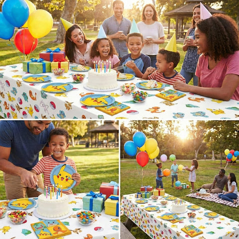 Unique 32-pack Pokemon napkins for easy cleanup and themed table settings.