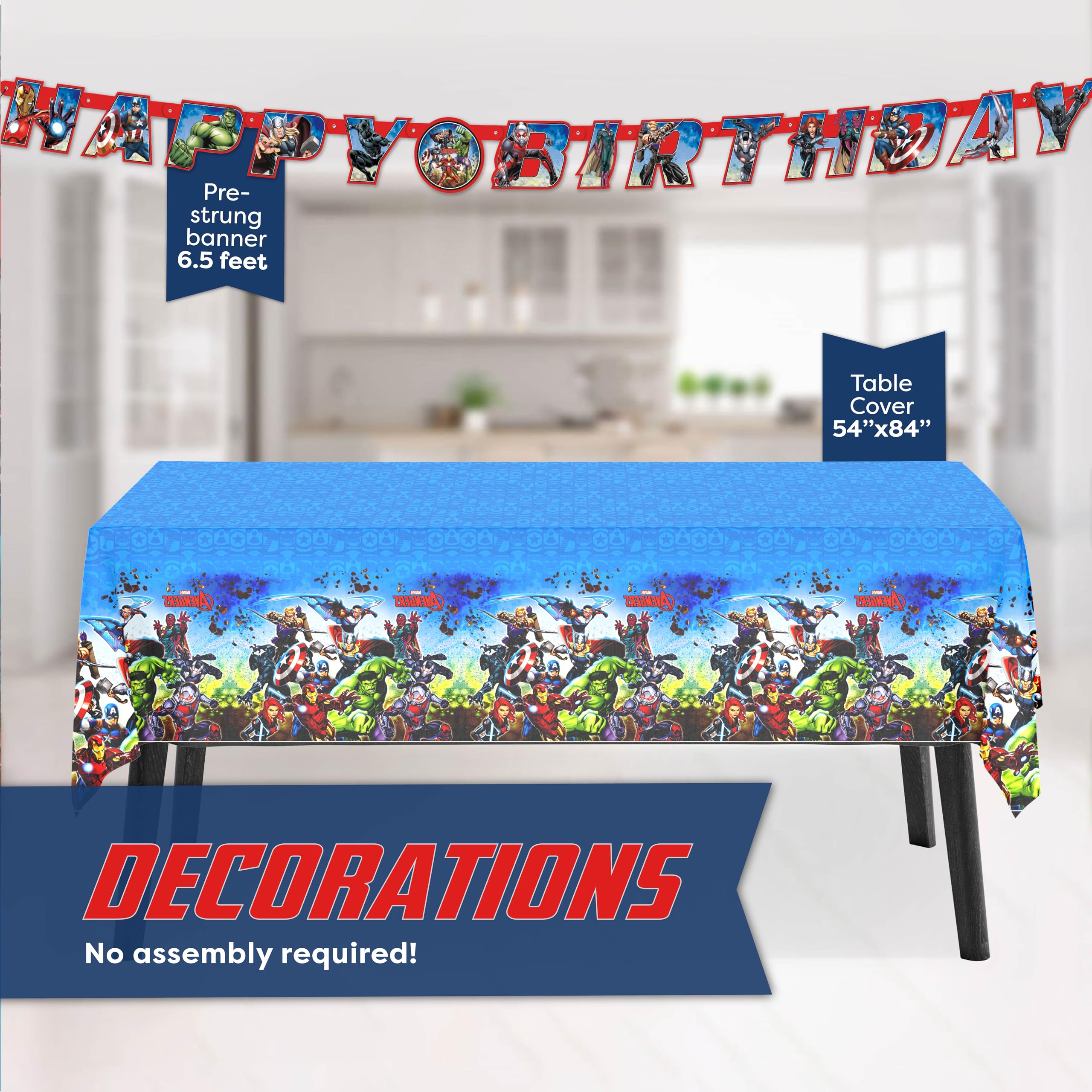 Unique Avengers 9-inch plates pair with mains for easy serving.