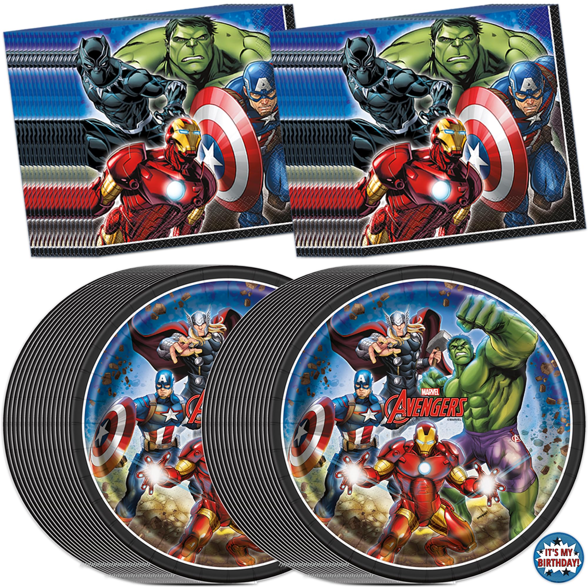 Unique Avengers plates 9-inch ready for heroic servings and easy cleanup