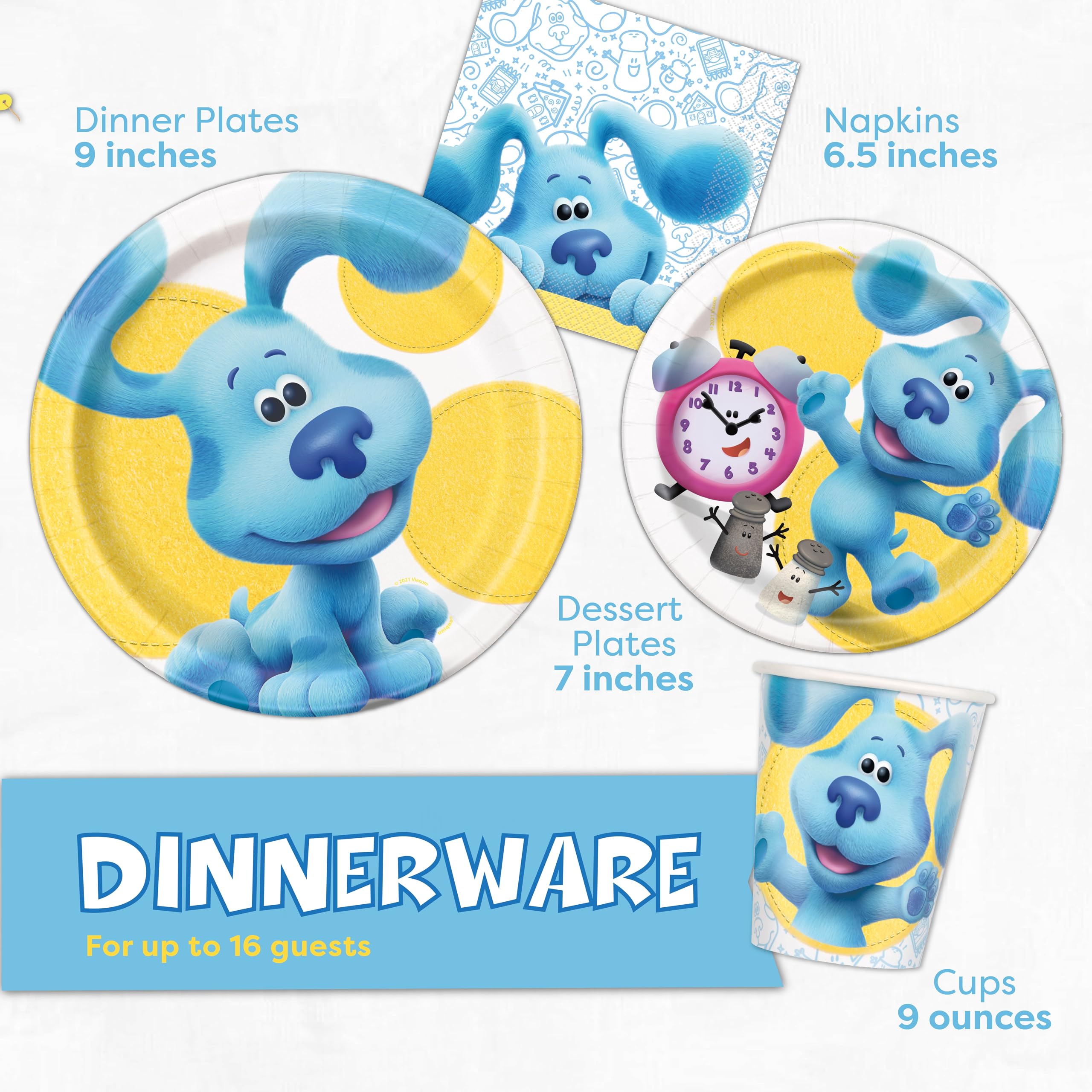 Unique Blues Clues cups complement drinks for a kid friendly party