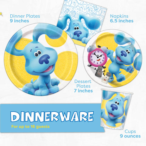 Unique Blues Clues cups complement drinks for a kid friendly party