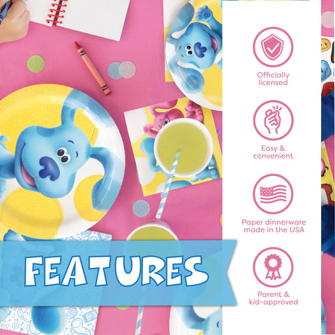 Unique Blues Clues 9 inch plates handle meals and snacks with cheer