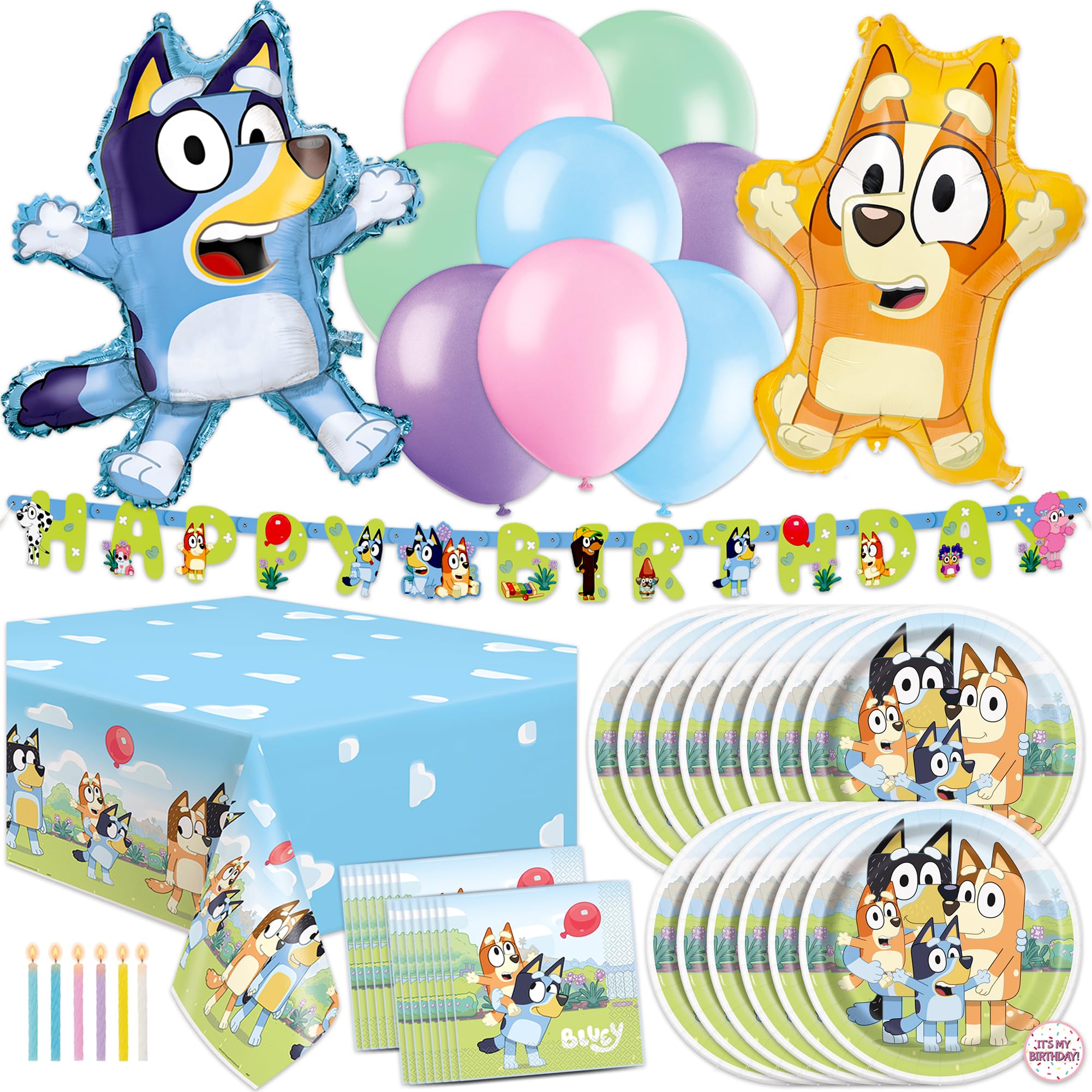 Unique Bluey banner 6ft adds a bold party focal point for photos.
