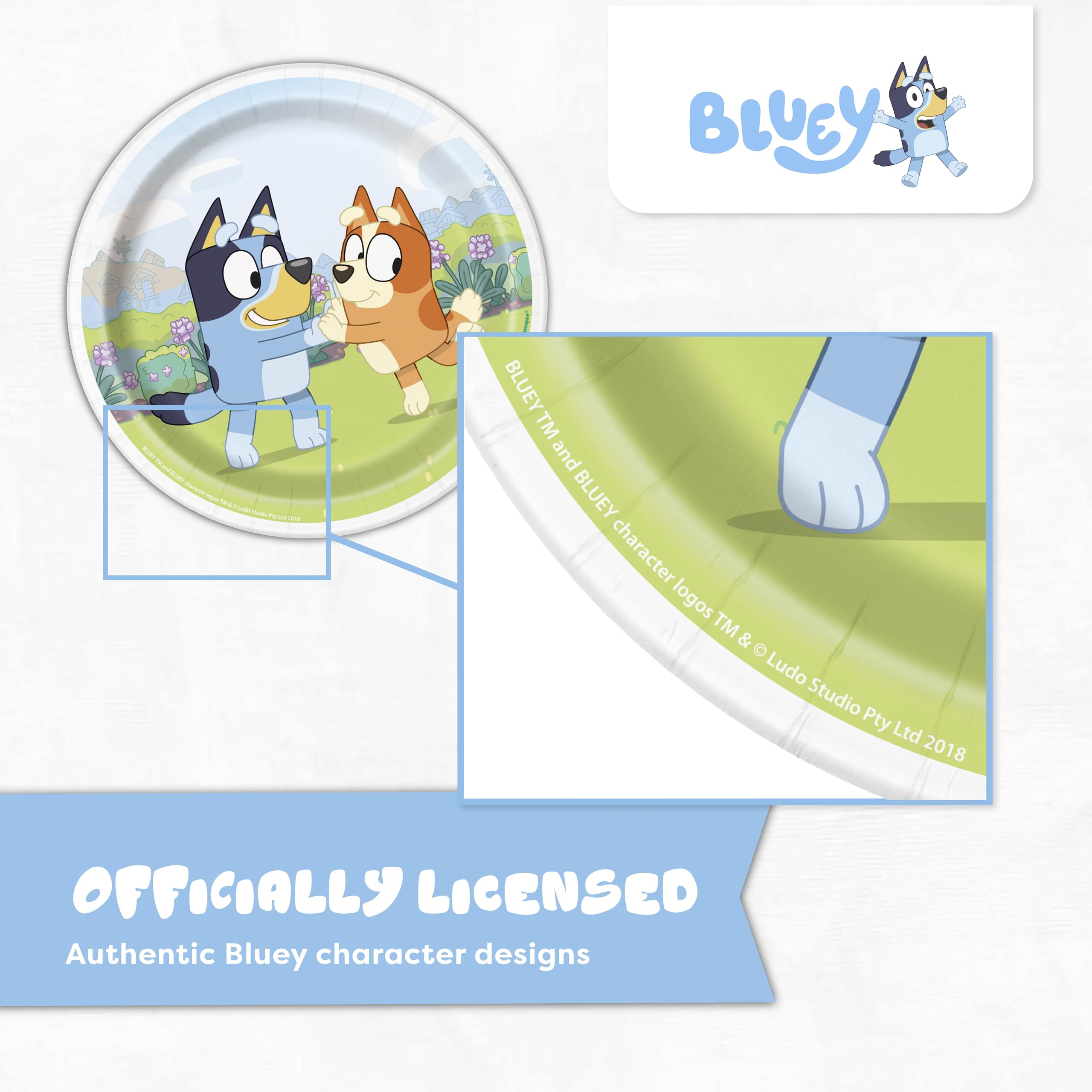 Unique Bluey birthday sticker adds a fun centerpiece and photo-worthy moment