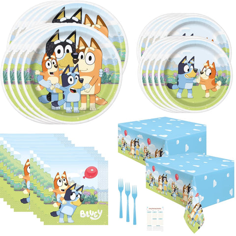 Unique Bluey dinner plates 9in for vibrant meals and easy cleanup.