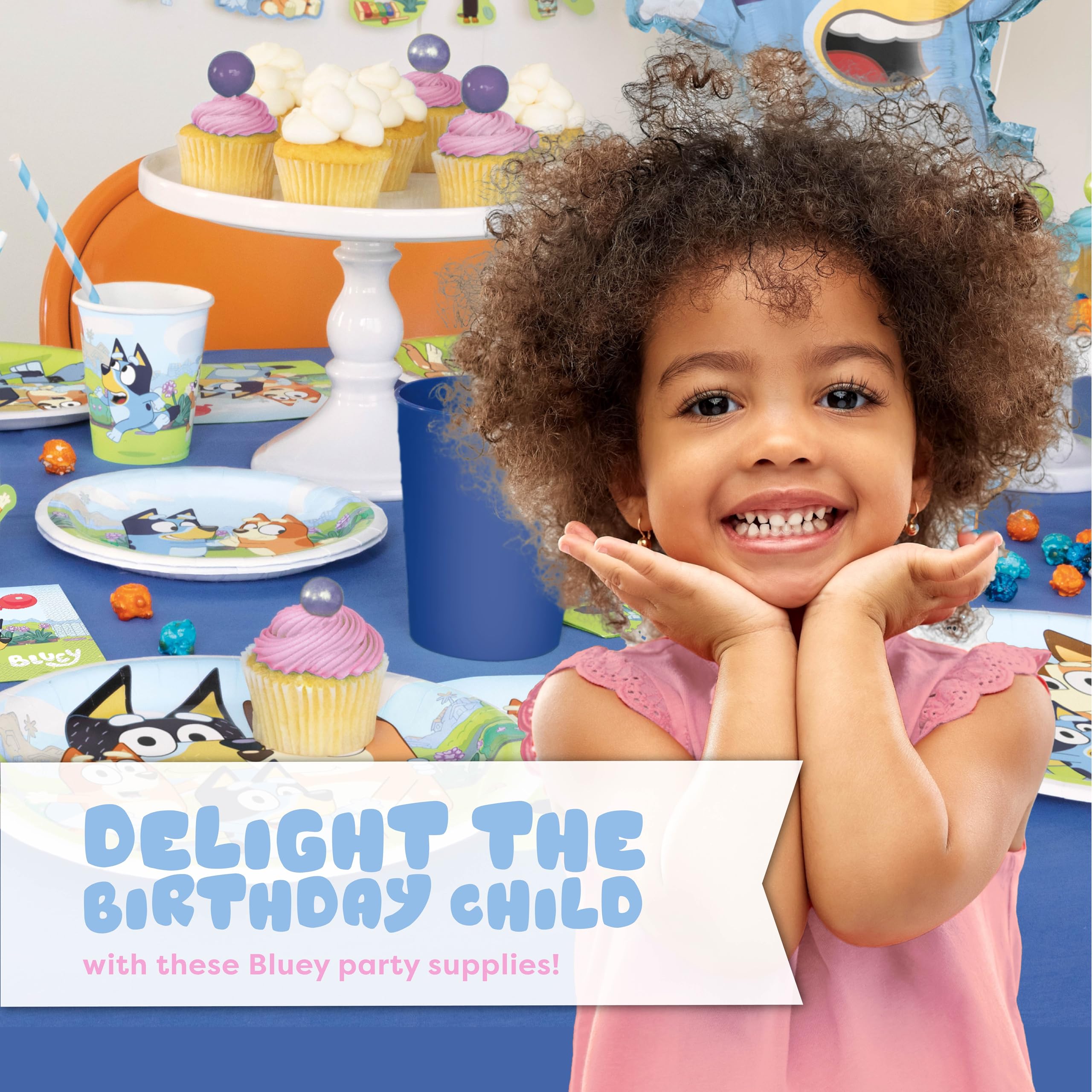 Unique Bluey fork set 18-piece keeps mealtime organized for a group party.