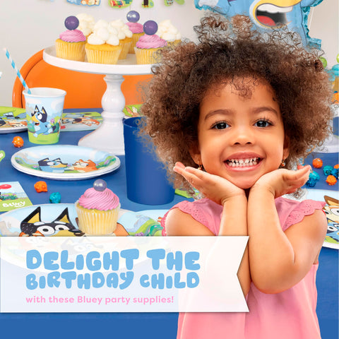 Unique Bluey fork set 18-piece keeps mealtime organized for a group party.