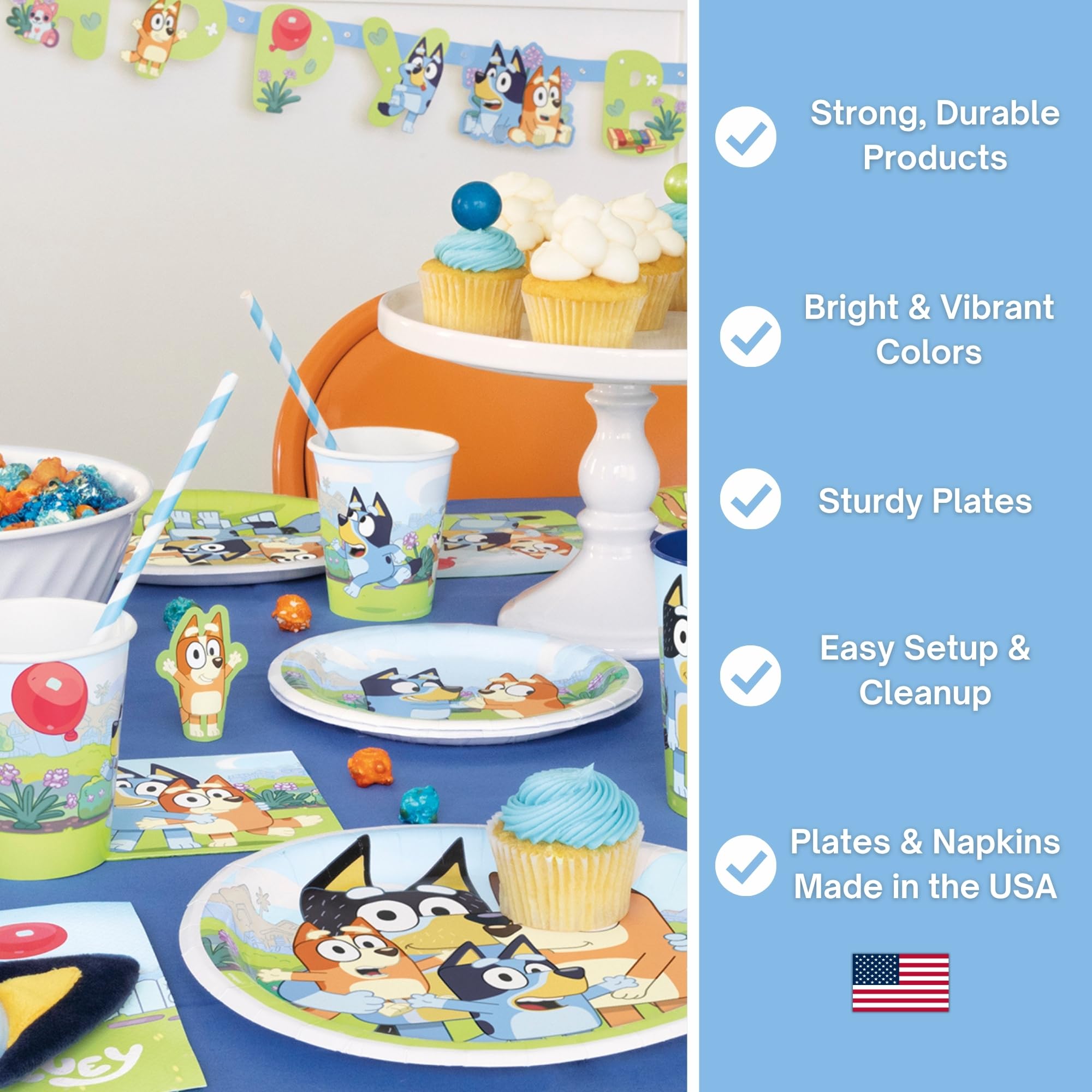 Unique Bluey party decorations kit—complete setup for quick hosting.