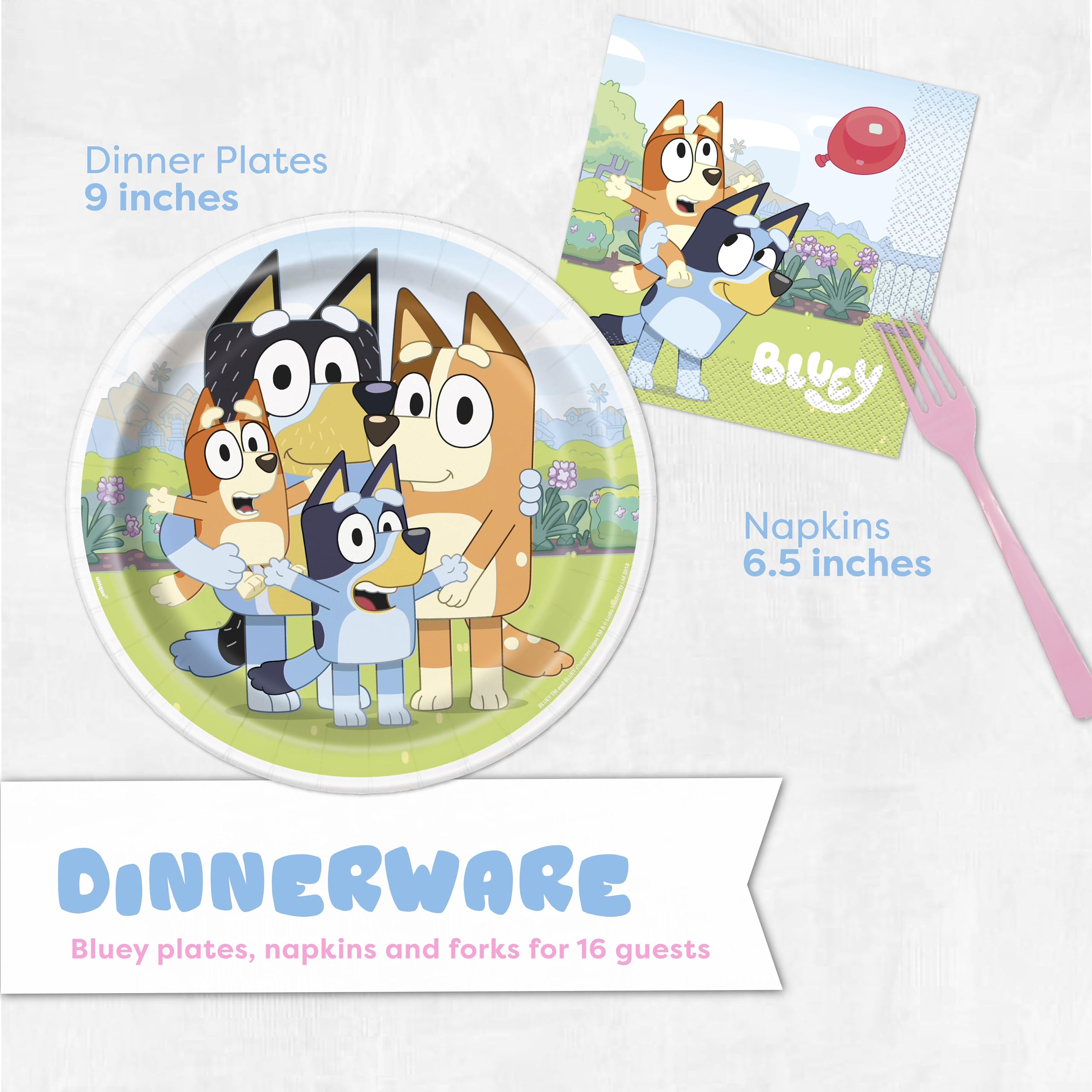 Unique Bluey plates 9-inch provide sturdy, leak-free dining for little guests.