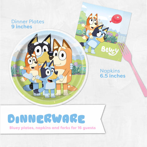 Unique Bluey plates 9-inch provide sturdy, leak-free dining for little guests.