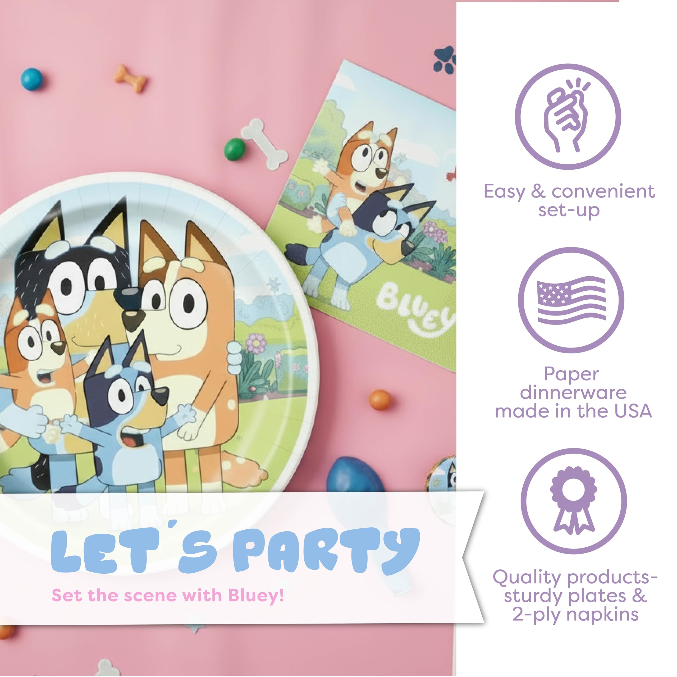 Unique Bluey plates 9inch keep meals simple and sturdy for little hands.