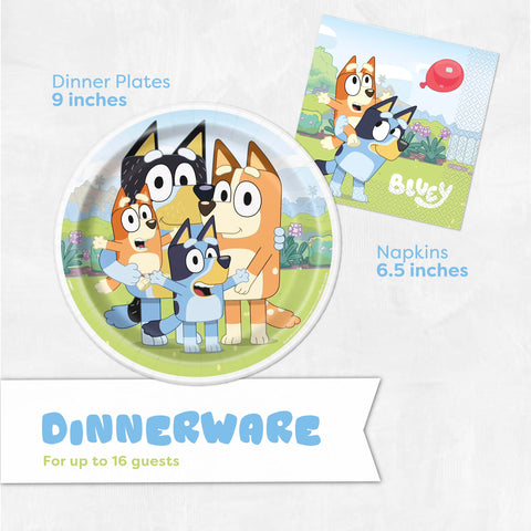 Unique Bluey plates 9-inch provide sturdy dining for kids and guests.