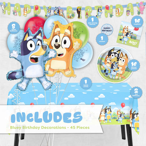 Unique Bluey tablecloth 54x84 inches protects surfaces with color