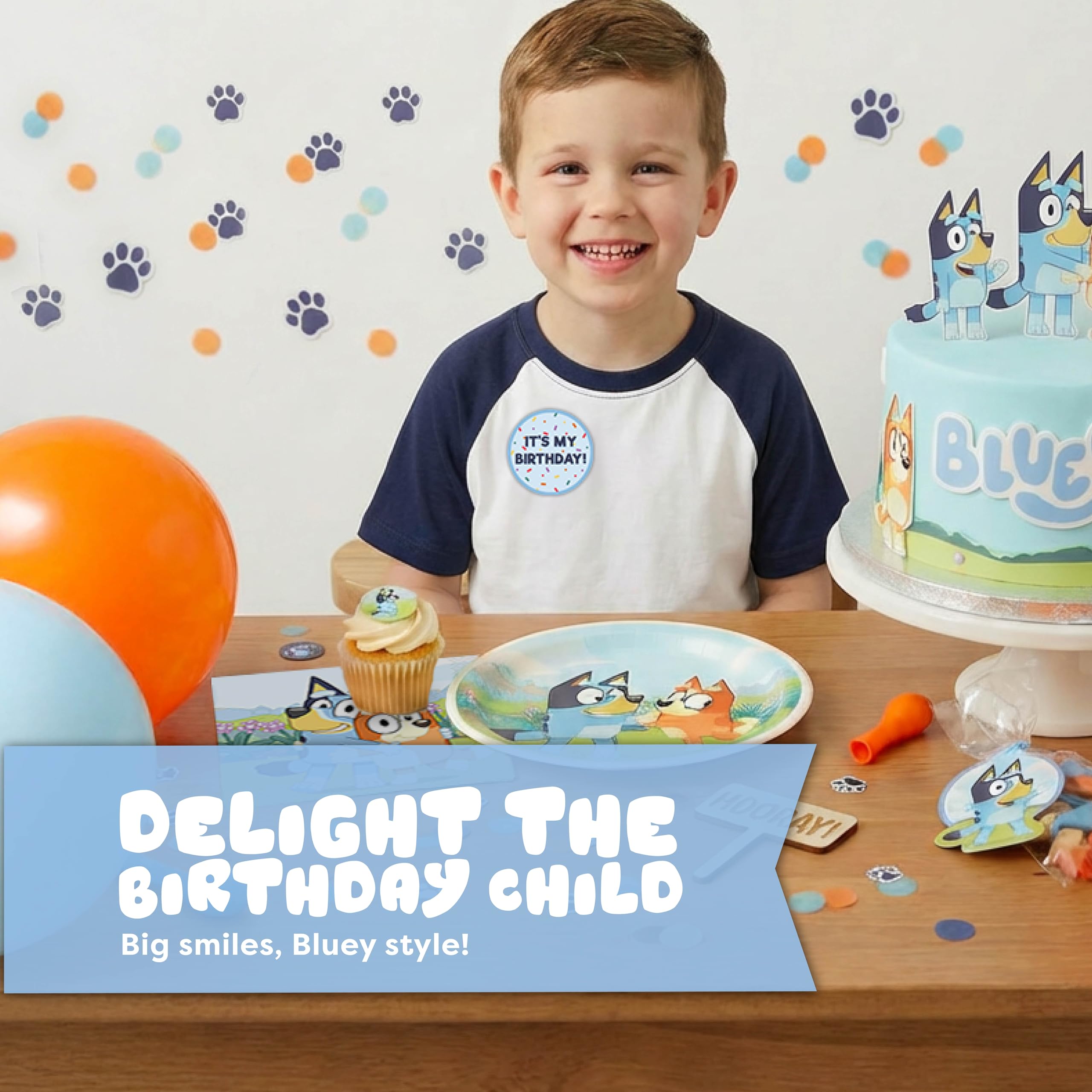 Unique Bluey tableware set providing complete themed coverage for meals and desserts