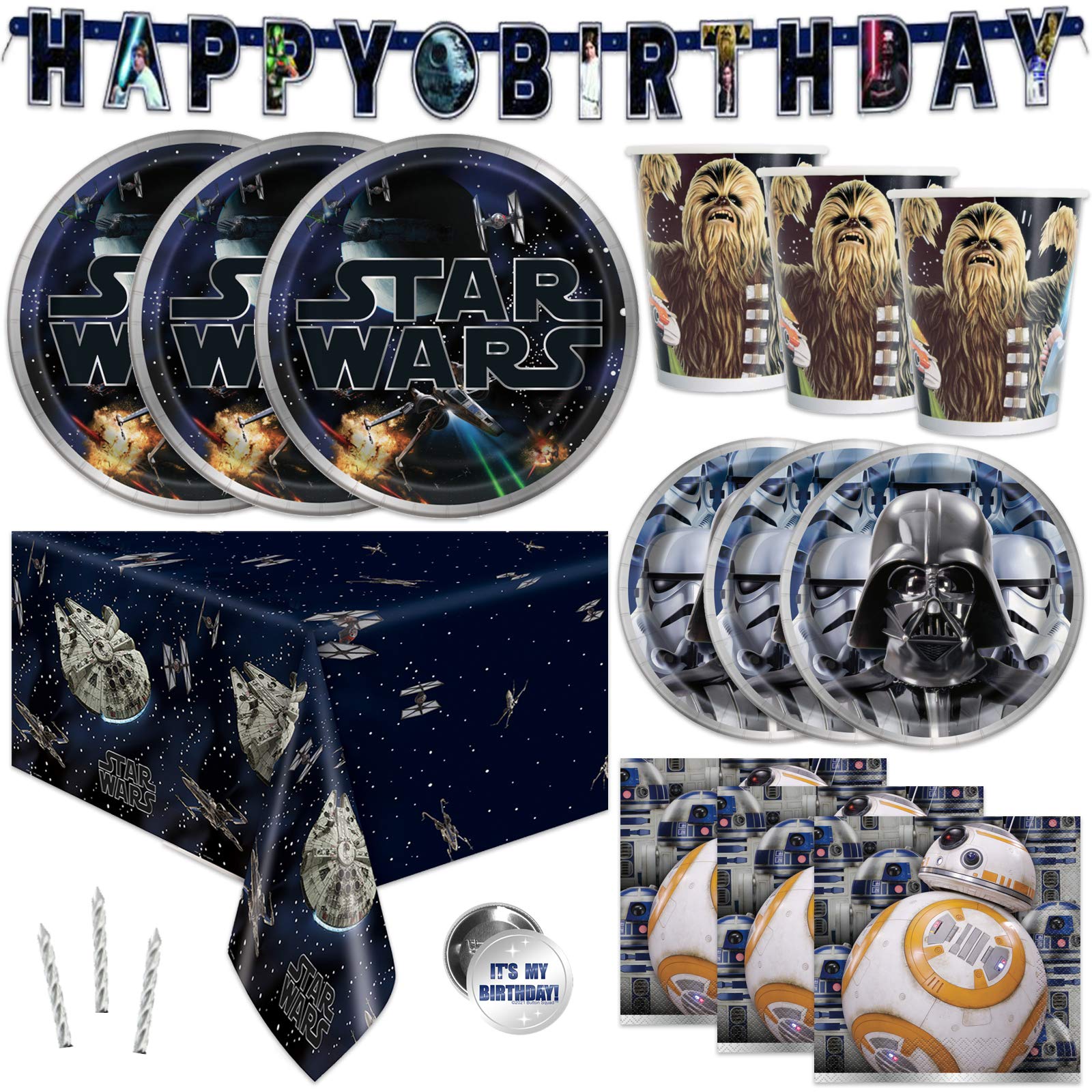 Unique Classic Star Wars banner decor boosts party atmosphere