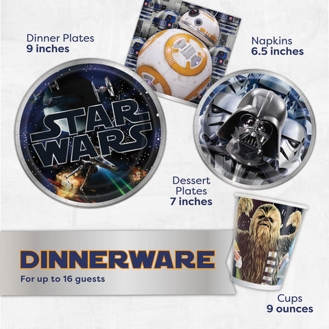 Unique Classic Star Wars 7-inch cake plates for treats