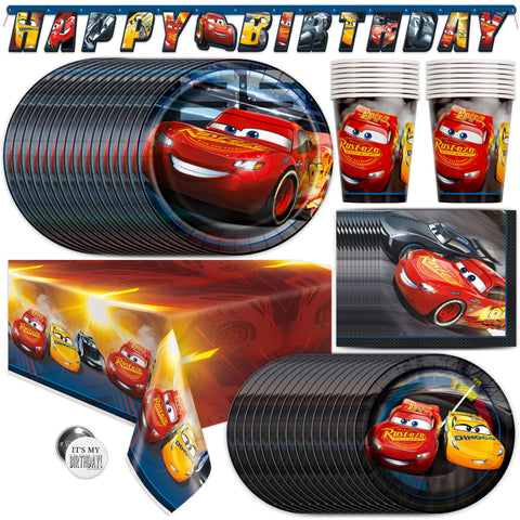 Unique Disney Cars banner boosts party energy and photo opportunities