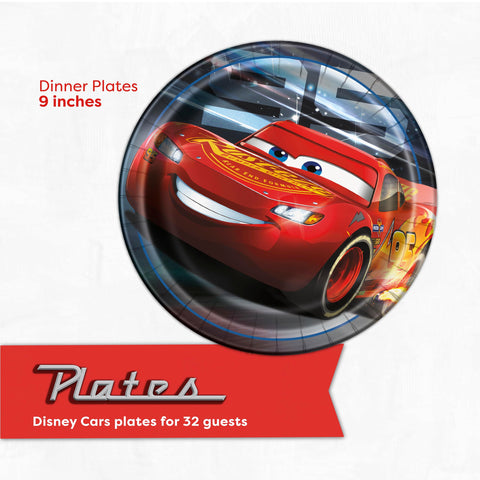 Unique Cars napkins 32-pack for quick cleanup and display.