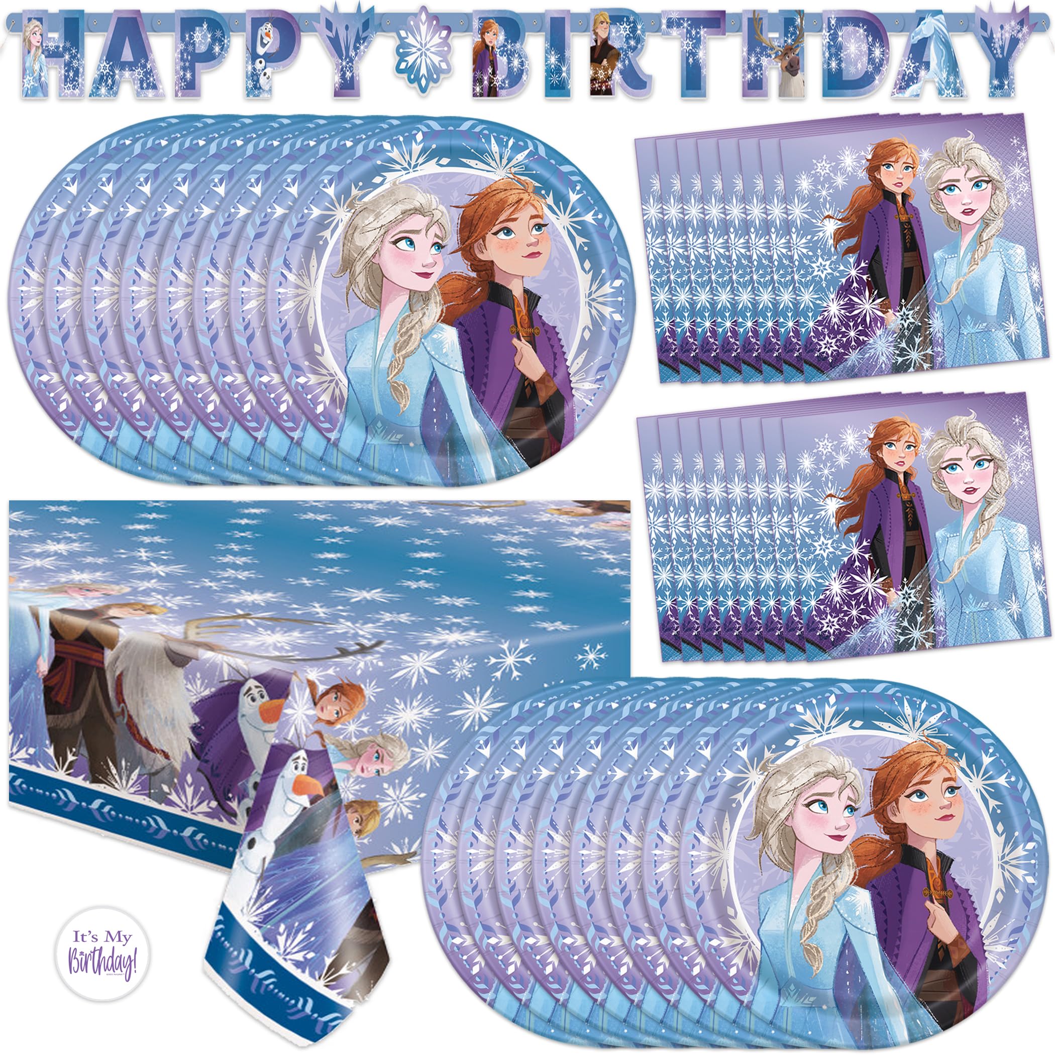 Unique Frozen birthday banner for Elsa party enhances theme and photo opportunities.