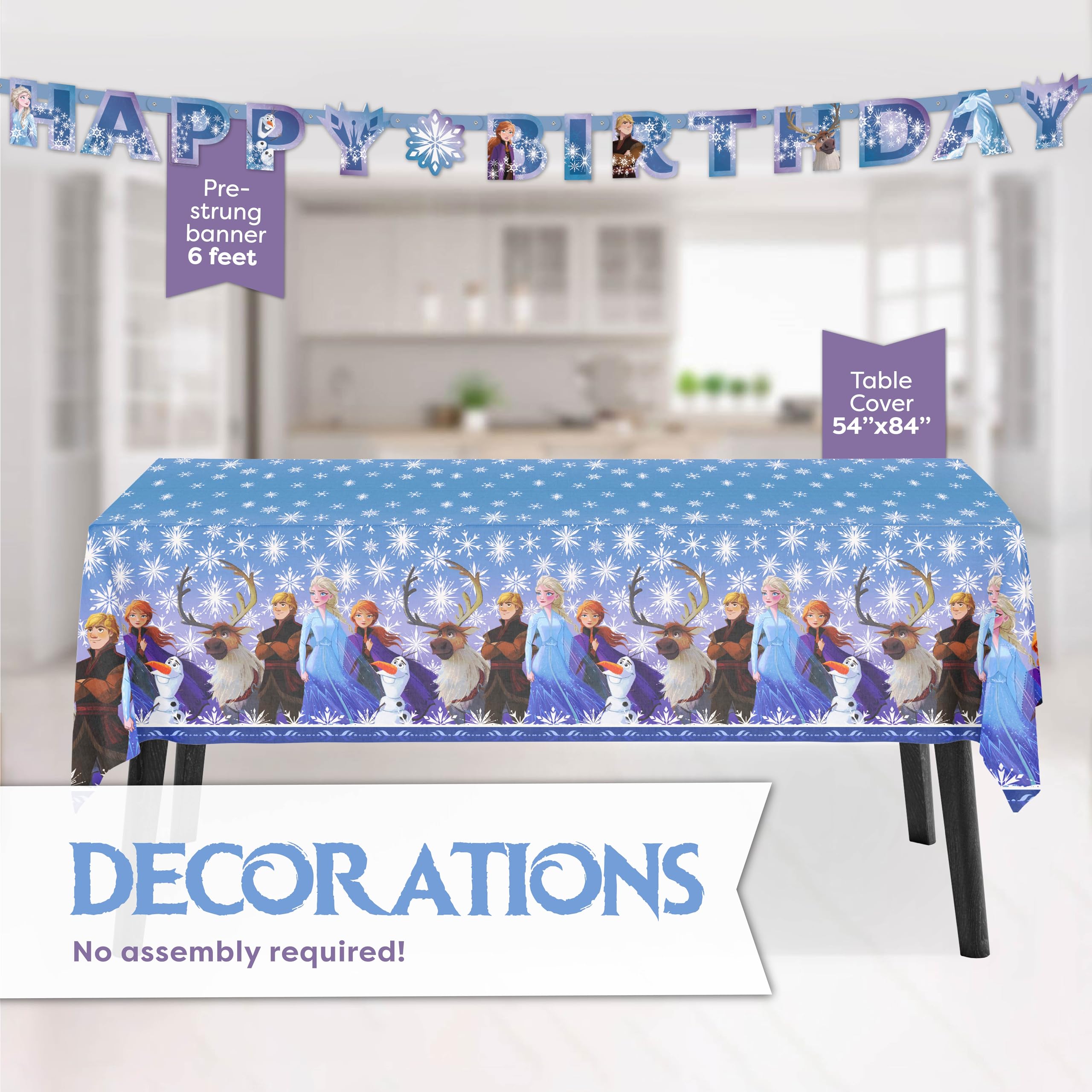 Unique Frozen 9-inch plates handle pizza and cake with festive charm.