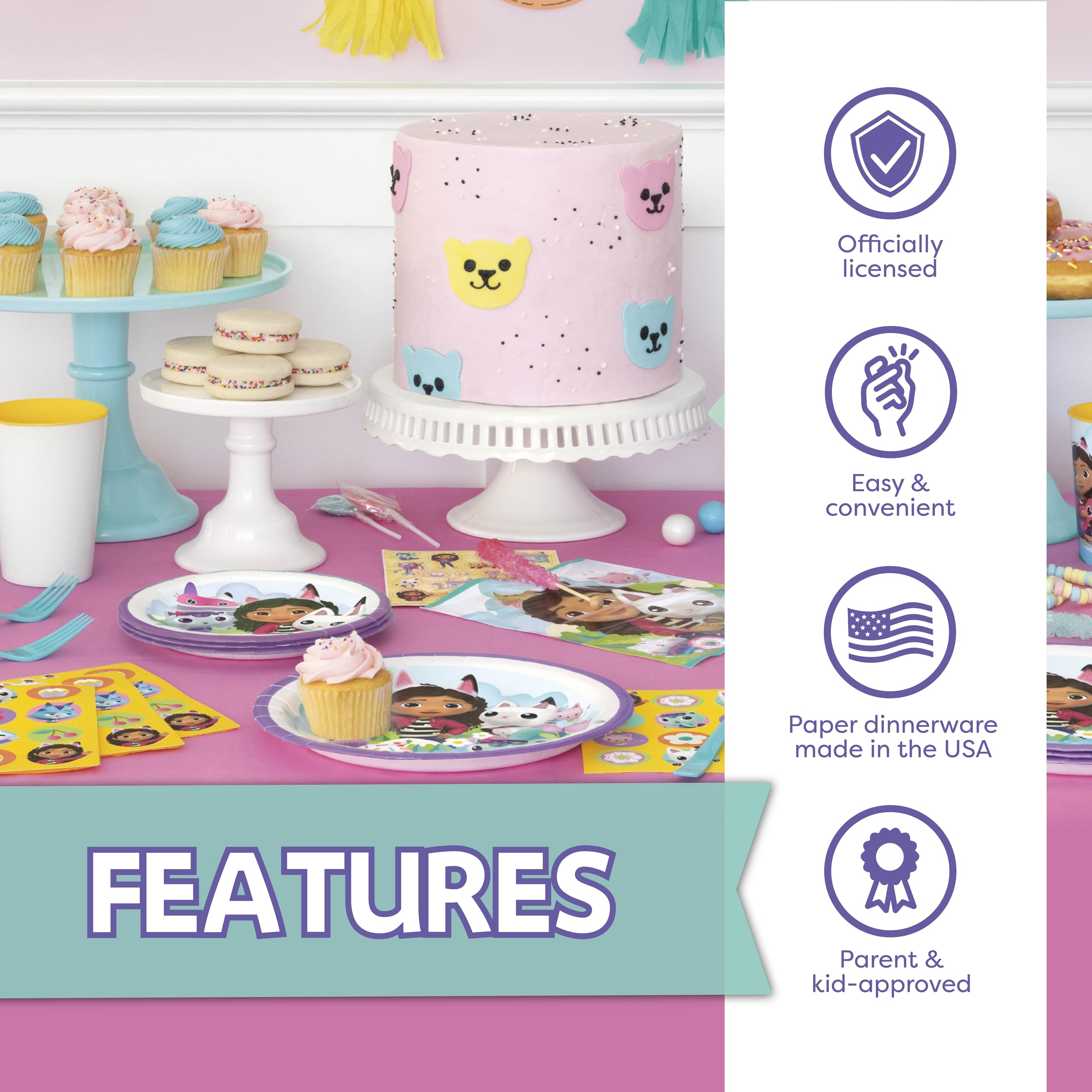 Unique Gabby Dollhouse 'It's My Birthday' sticker for photos and decor.
