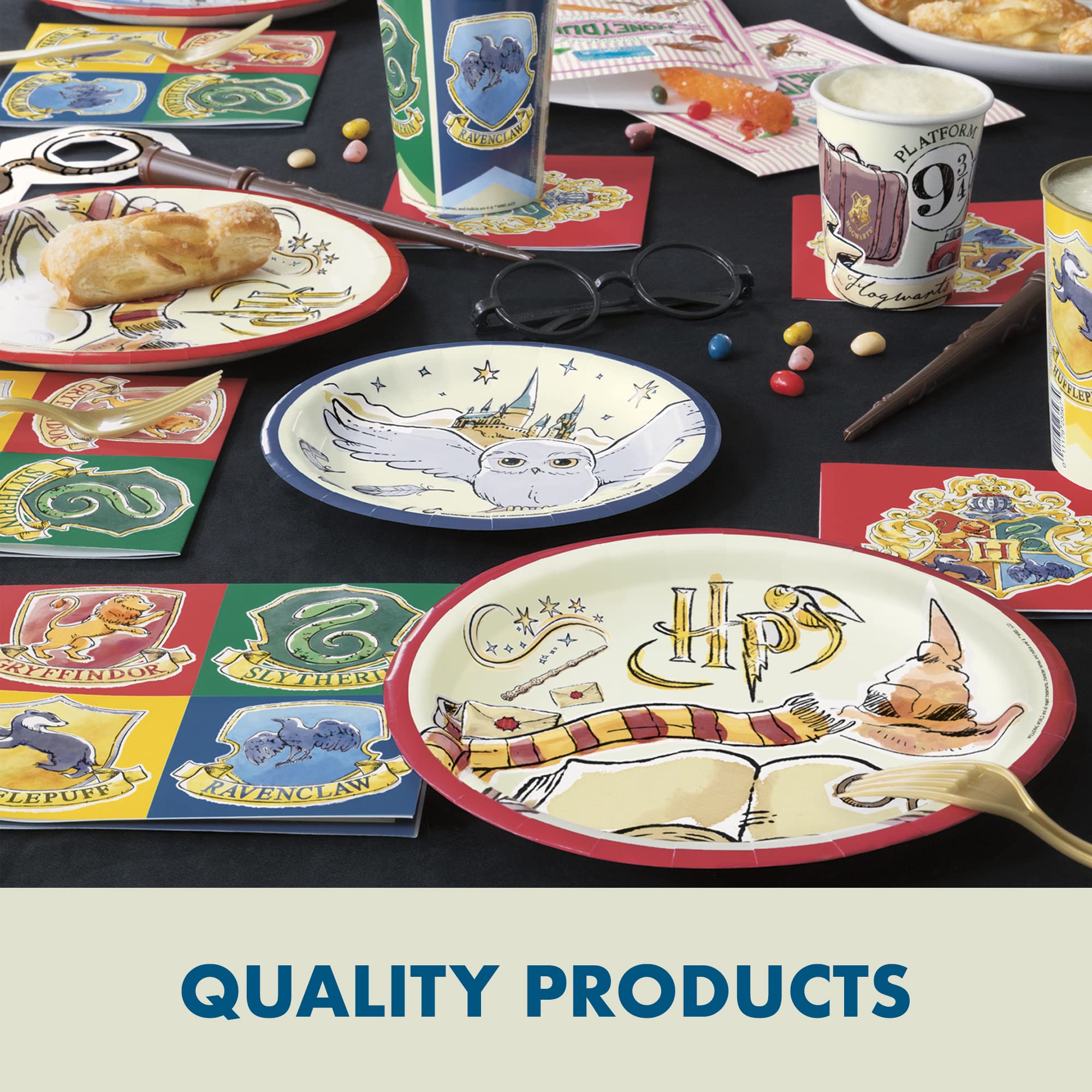 Unique Harry Potter candles and button create mood and keepsake photos.