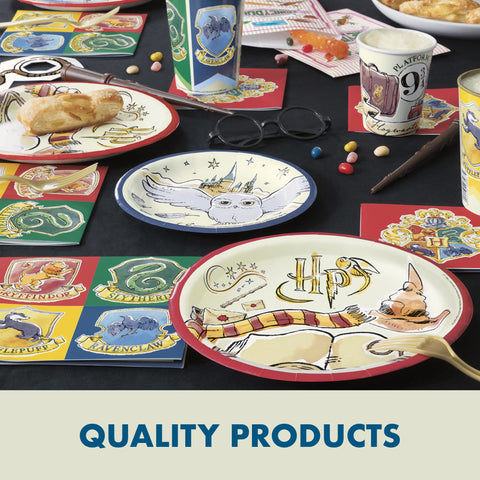 Unique Harry Potter candles and button create mood and keepsake photos.