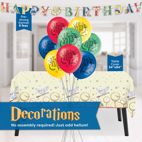 Unique Harry Potter napkins add themed detail and quick cleanup