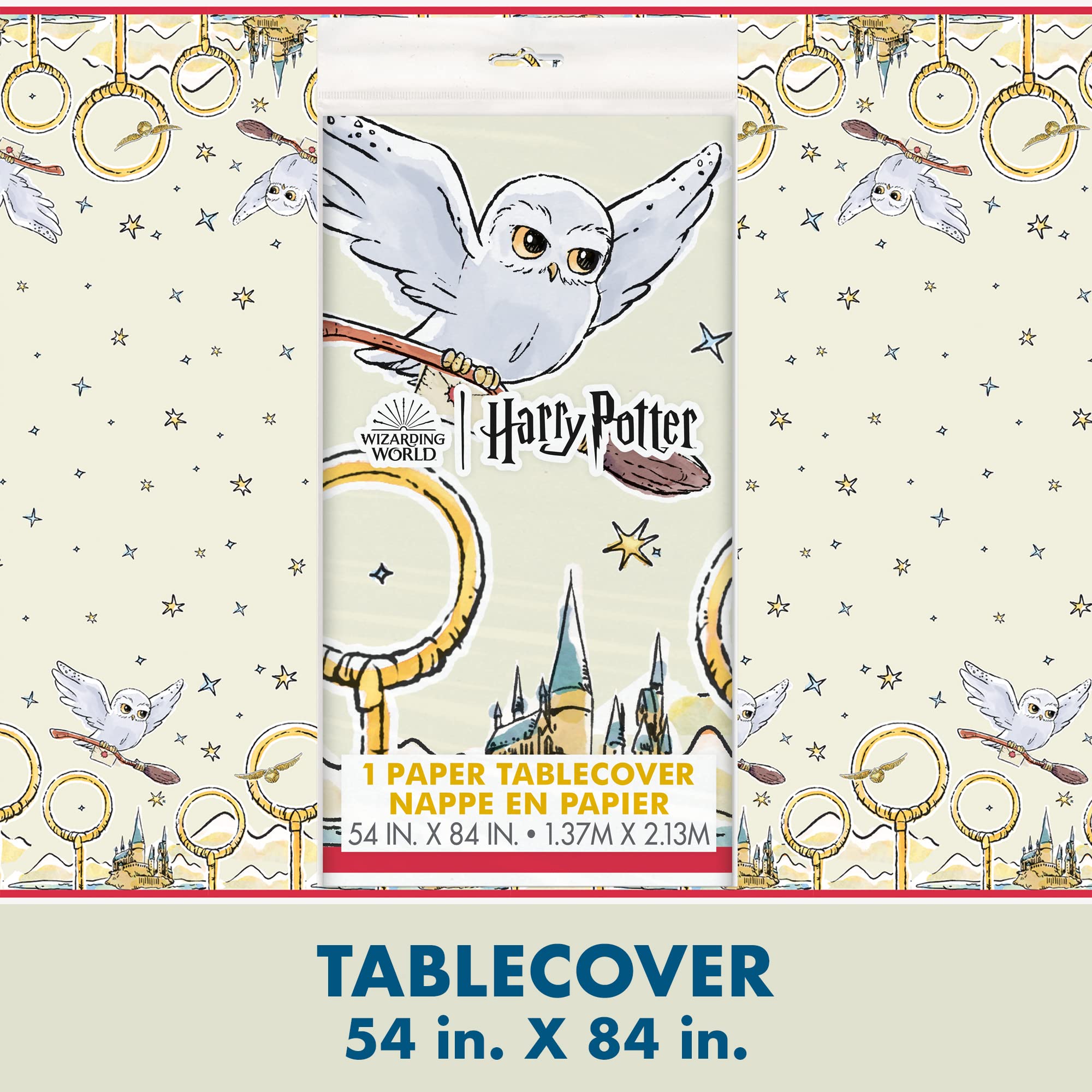 Unique Harry Potter napkins and cups add sturdy, no-fuss party comfort.