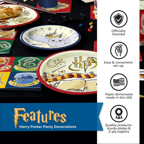 Unique Harry Potter officially licensed emblem adds authenticity to your decor.