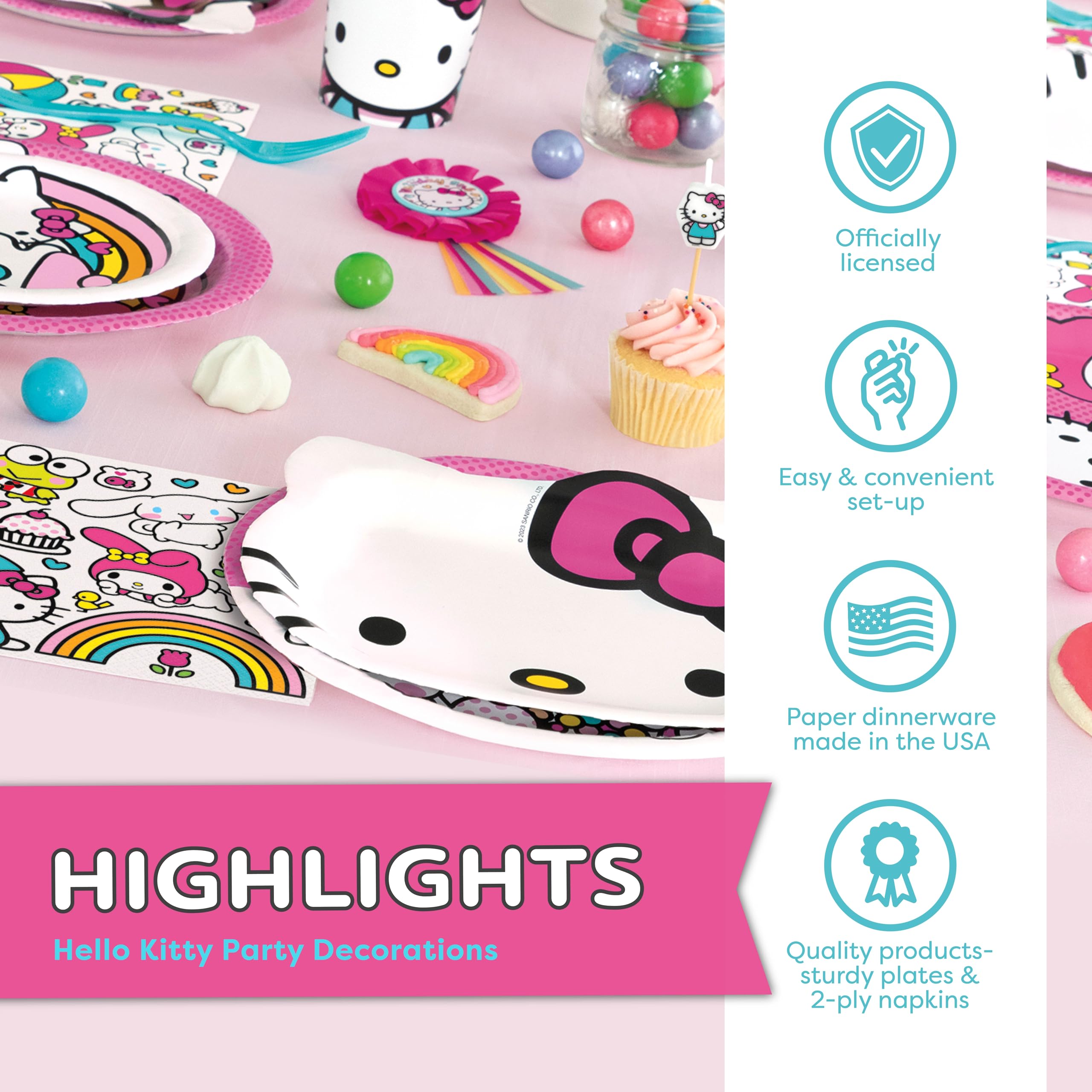 Unique Hello Kitty It's My Birthday sticker adds playful birthday flair.