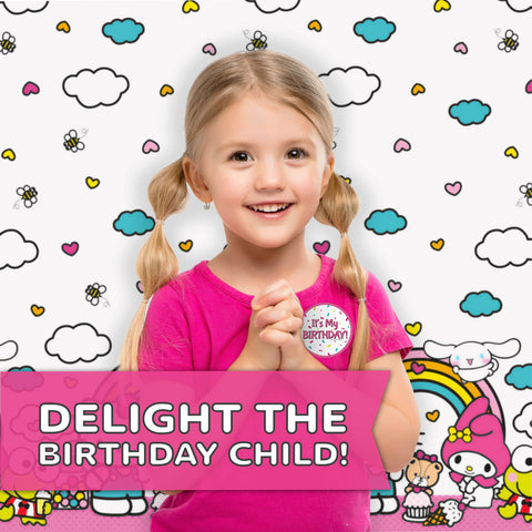 Unique Hello Kitty officially licensed logo confirms authentic collection.