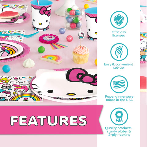 Unique Hello Kitty tableware keeps meals tidy and on-theme.