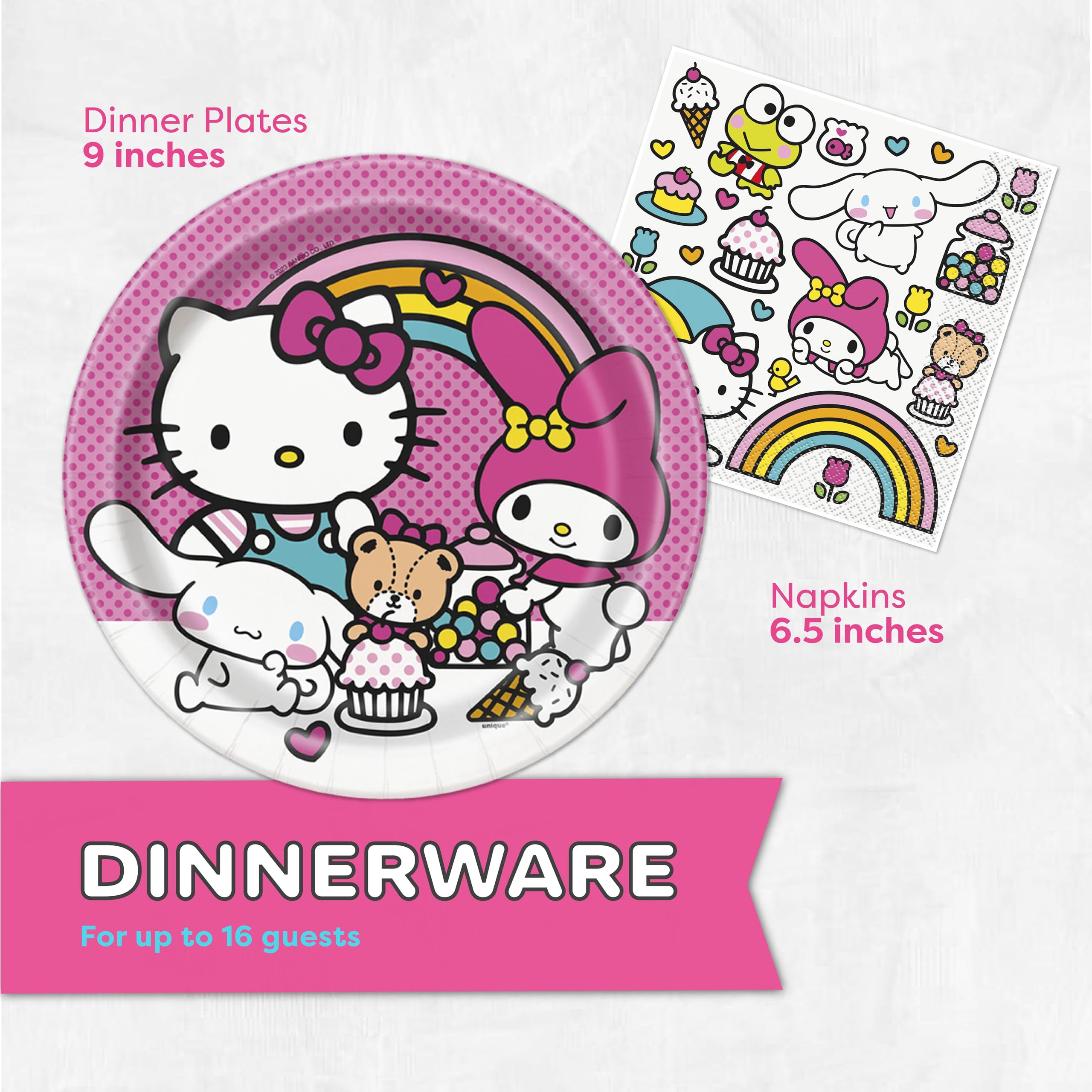 Unique Hello Kitty table cover 54x84 protects surfaces while looking festive