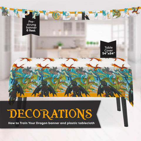 Unique How to Train Your Dragon plates 9-inch provide sturdy meal service for kids' party.