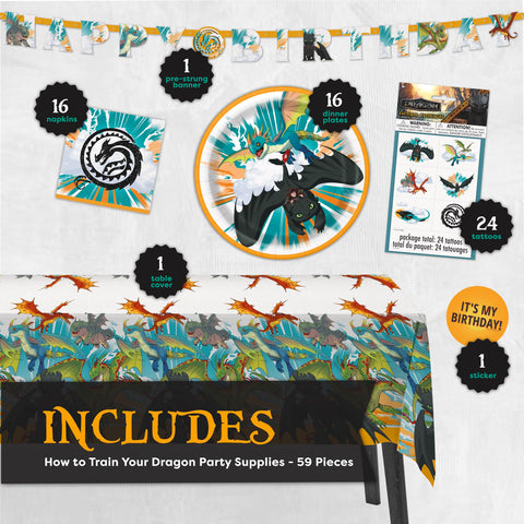 Unique How to Train Your Dragon tablecloth 54x84 protects surfaces with a vibrant scene.