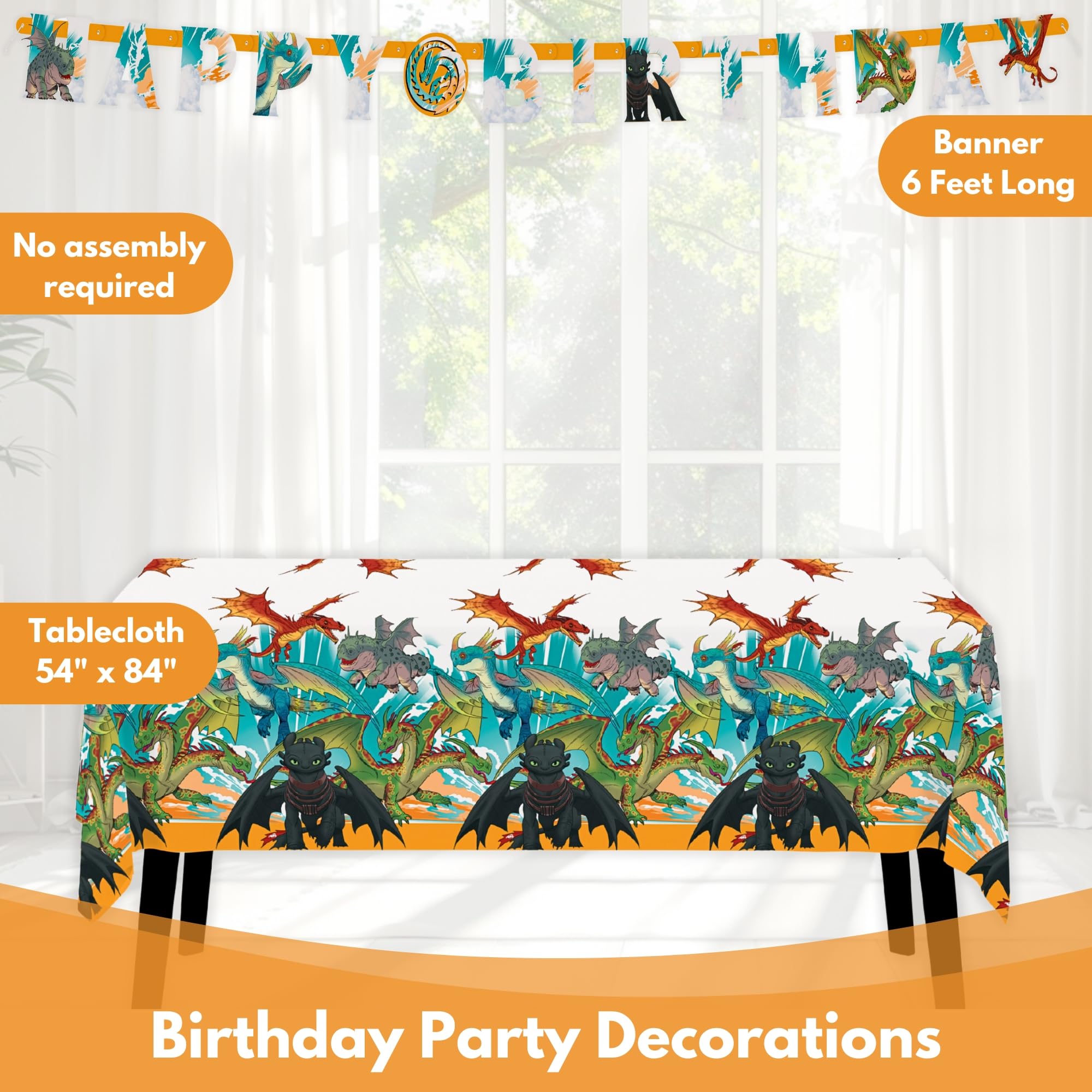 Unique HTTYD napkins 16 colorful and convenient for cleanup
