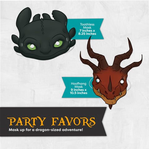 Unique How to Train Your Dragon plates support easy, mess-free servings.