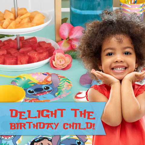 Officially licensed Lilo Stitch design reinforces an authentic party theme.