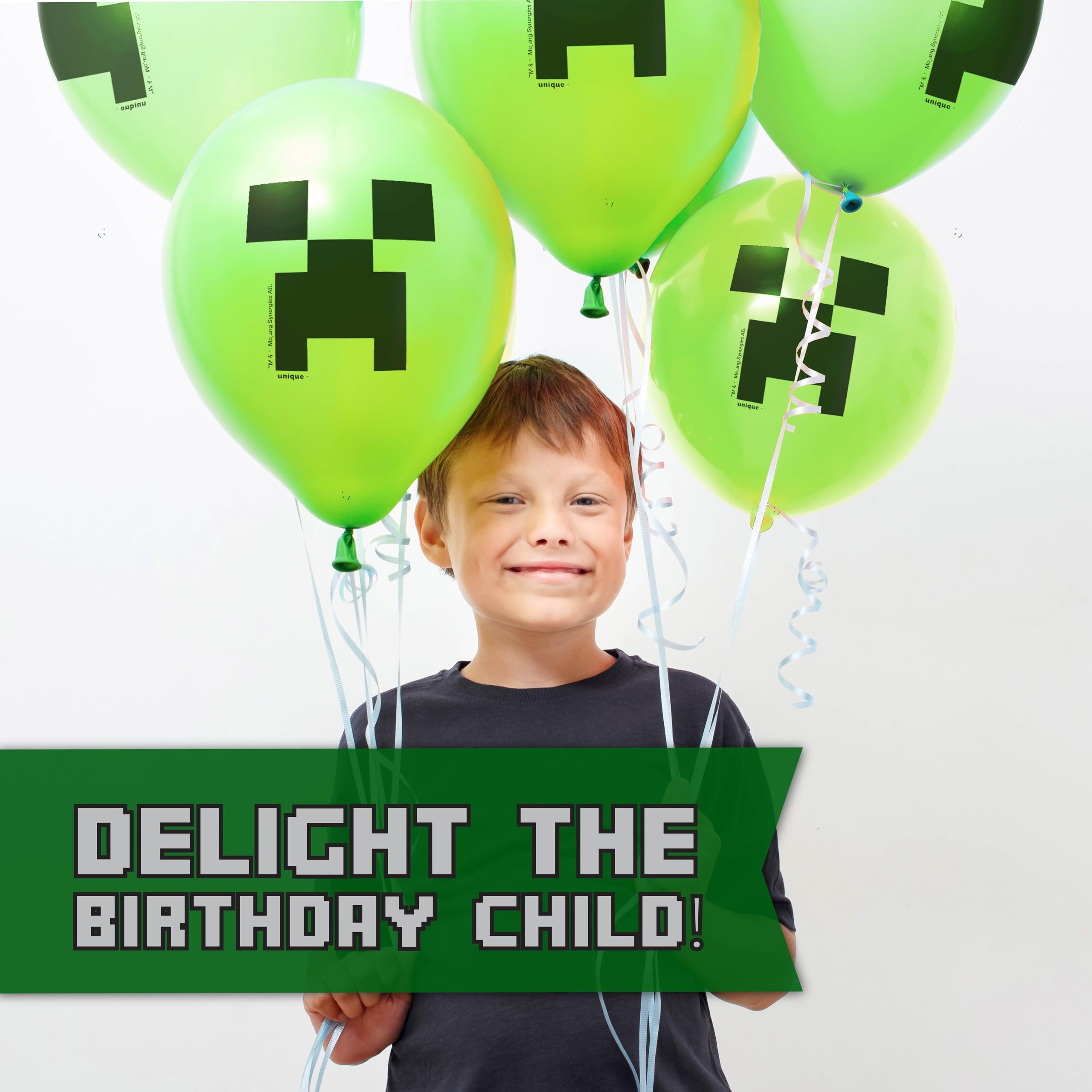 Unique Minecraft stickers double as party favors.