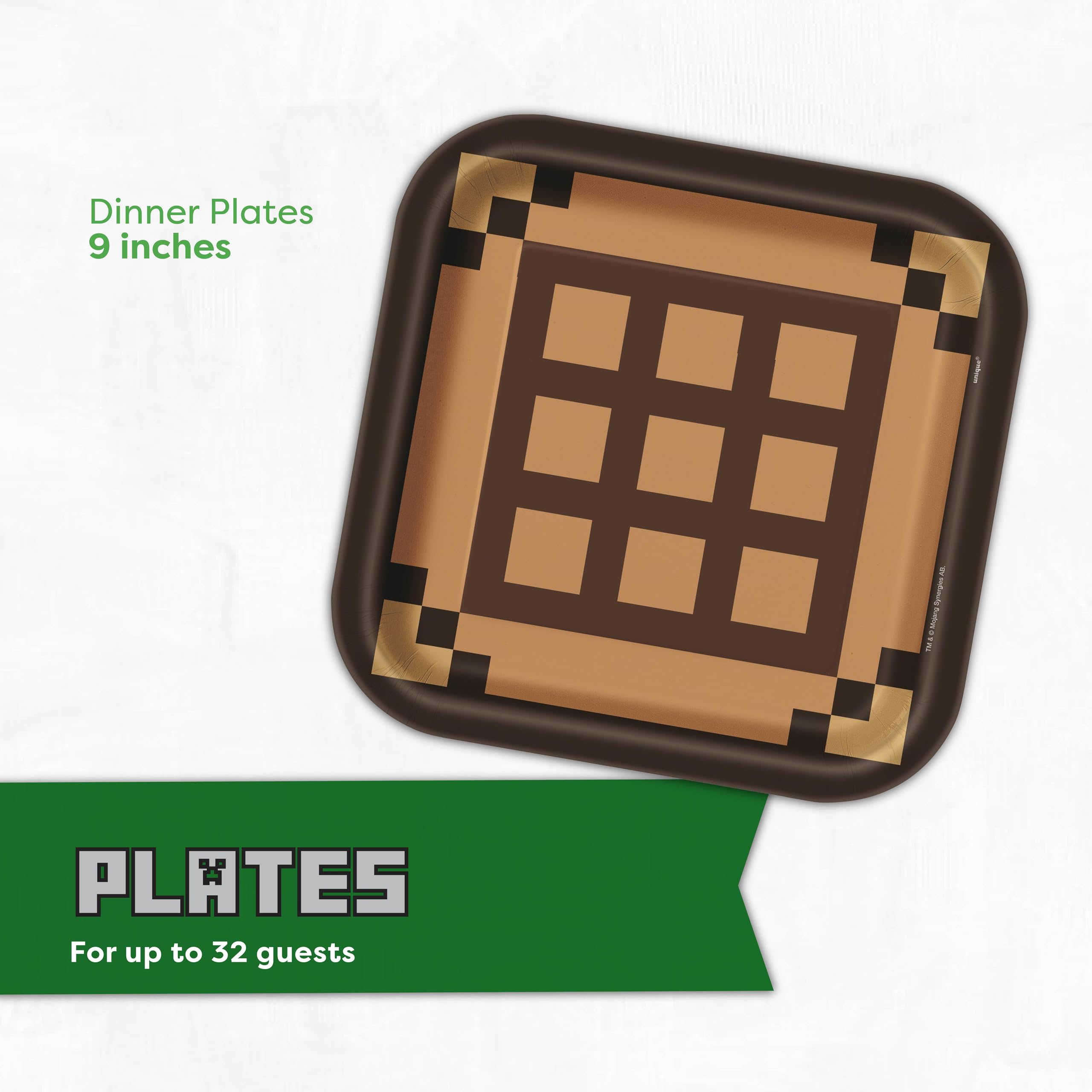 Unique Minecraft Game On sticker adds a finishing touch to décor.