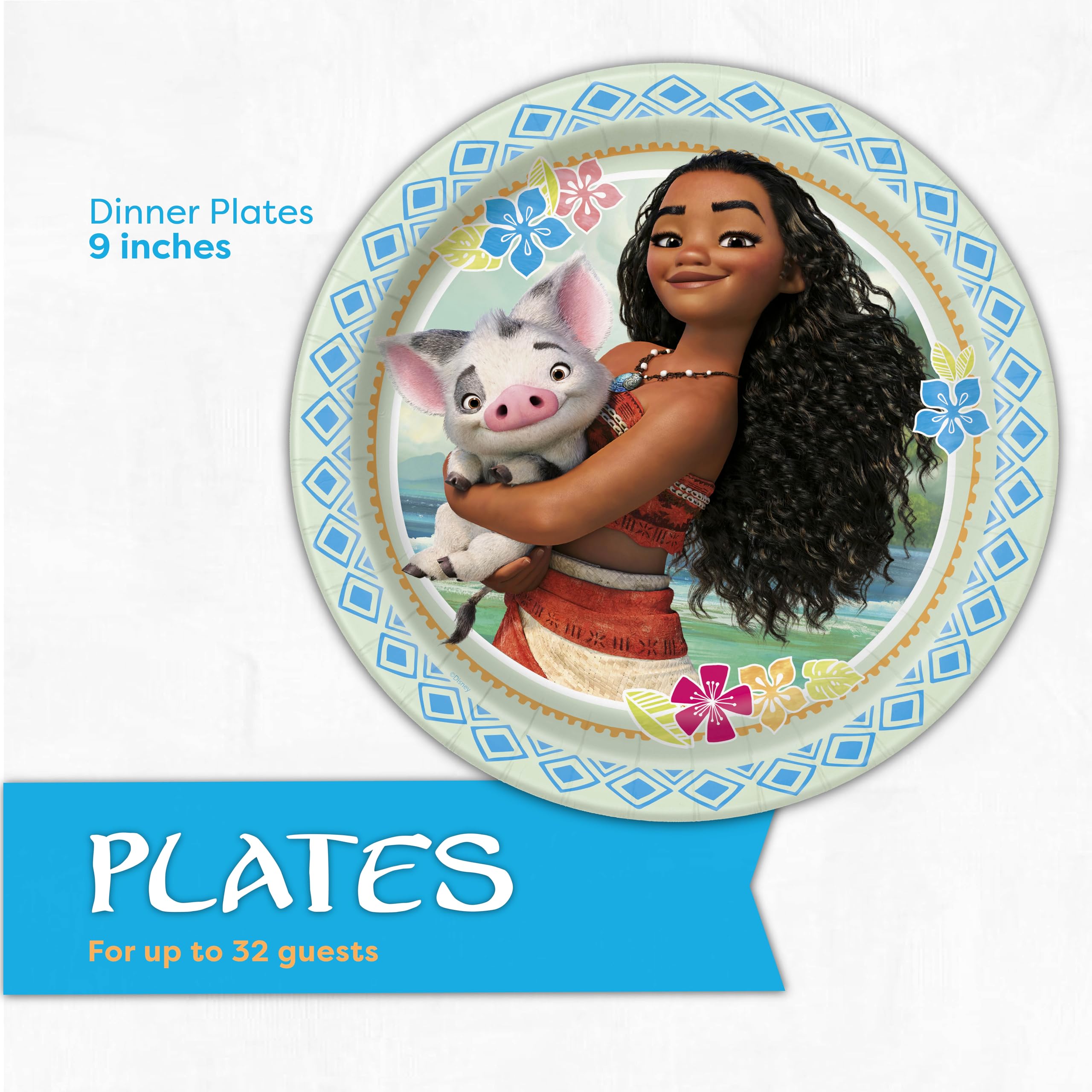 Unique Moana Birthday Girl sticker adds a celebratory touch to the party.